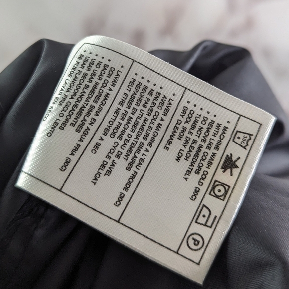 Vintage Nike Pant Women Medium Windbreaker Track Black Lightweight Shell 90s - Picture 12 of 13